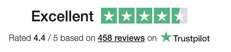Rated 4.4 out of 5 on Trustpilot