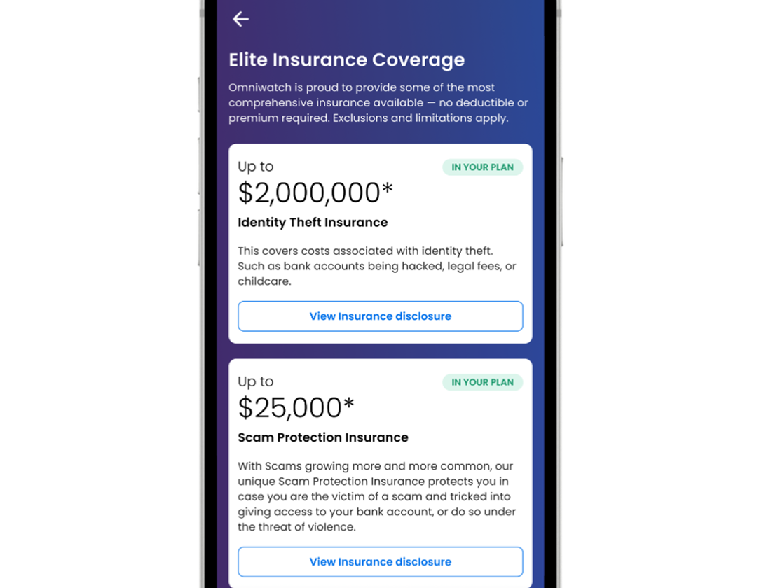 Scam protection insurance coverage