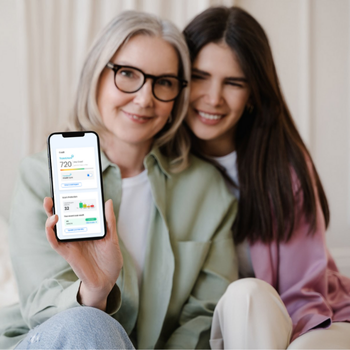 Family insurance coverage dashboard on a mobile screen
