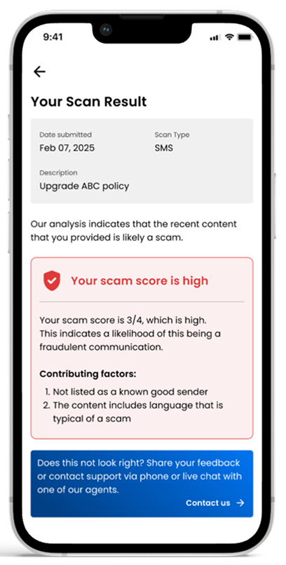 Privacy and scam protection