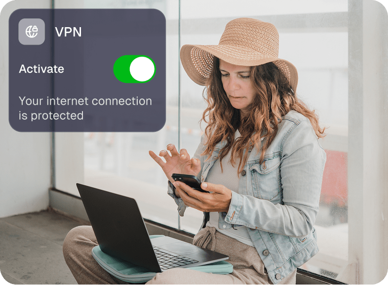 VPN secure protection illustration